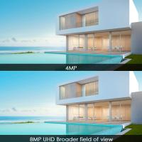 Cámara IP BESDER 8MP Wifi 4K 180 Panorámica Al Aire Libre Con Audio Bidireccional CCTV Inalámbrico IR Vigilancia Doméstica - details 2