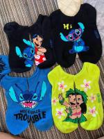 5pcs Juego De Calcetines Cortos De Algodón Transpirable Y Absorbente De Sudor Con Diseño De Lilo & Stitch Y Lilo Pelekai Para Verano - details 2