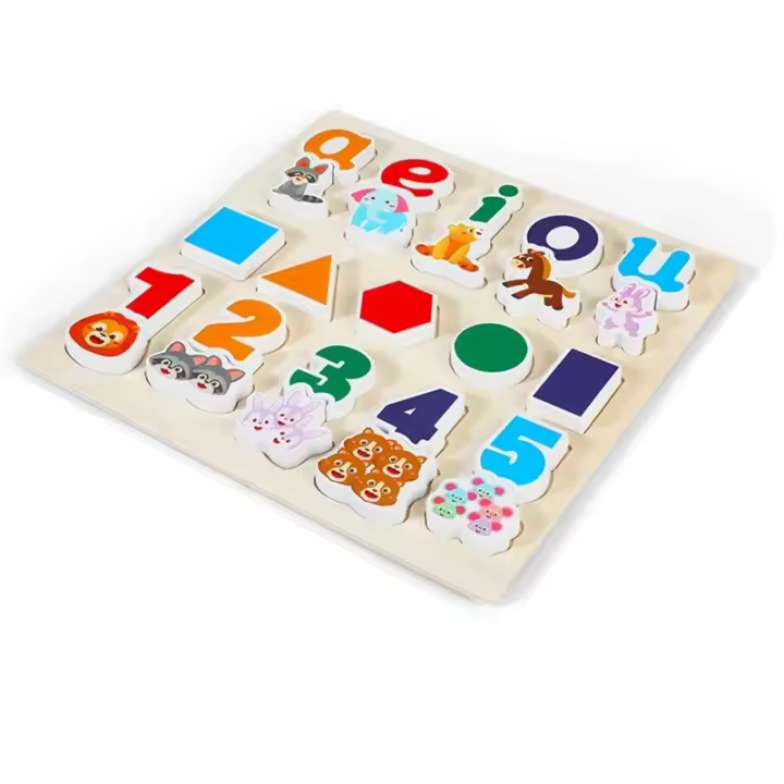 Nenitus Juguete Montessori 1 2 3 años, Puzzle 3D Montessori de Madera, Juguete Educativo, Regalo niños pequeños y bebés. - 1