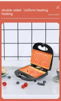 Horno Eléctrico Para Sándwich Y Waffles 650W Máquina De Cocinar Para Desayuno Con Placas Intercambiables Non-stick Para Cocina - details 7