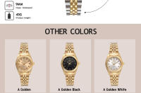 Reloj De Mujer Lujo CHENXI De Cuarzo Con Dial Pequeño Acero Inoxidable Dorado Moda Casual Resistente Al Agua Manos Luminosas Estilo Elegante - details 1