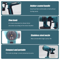pistola pulverizadora de pintura electrica HVLP, 800ml pistola de pintura para paredes de casa spray pulverizador de agua, boquilla aerografo Muebles de jardín herramientas de pintura prostormer - details 0