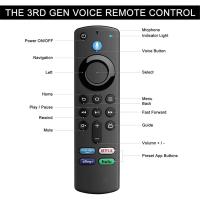 Control Remoto De Repuesto Con Voz Bluetooth L5B83G Para Amazon Fire TV Compatible Con Fire Stick Y Smart HD TV (1er 2do 3er Gen) - details 0