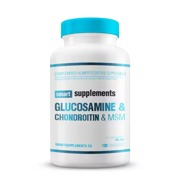 Glucosamina, Condroitina y MSM - 120 Cápsulas Vegetales Smart Supplements - 1