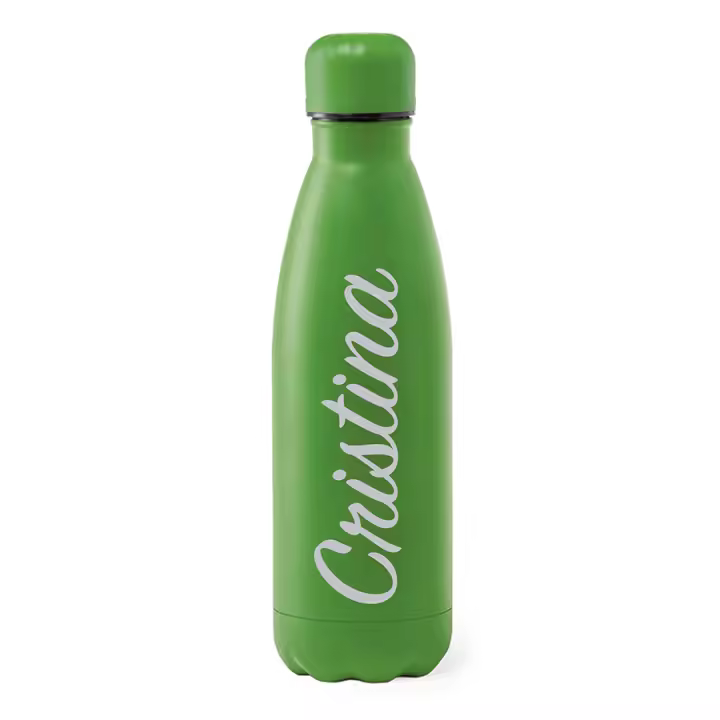 Botella de acero inoxidable 790 mls. Nombres, logos. Botella Personalizada. Indique comentarios en el "chat con el vendedor". Hombre, mujer, niño. Deporte. Regalo. Playa y montaña. Botella agua infantil. Día de la Madre y del Padre. Navidad. San Valentín - 1
