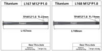 HEPPE Eje De Bicicleta De Titanio Para MTB Y Carretera Ultra Ligero Compatible Con Eje Transversal 12x142 12x148 Para Rueda Trasera Y Horquilla 12x100 12x110 - details 2