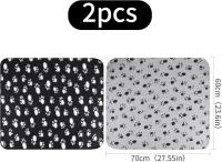 Mantas para cachorros Manta para perros y gatos con huellas de patas Cojín para mascotas Manta suave de vellón para perros y gatos Manta para cachorros y gatos - details 1