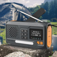 Radio De Emergencia Solar Con Manivela Portátil 2000mAh DAB/FM/Bluetooth Linterna De Lectura De 4 Maneras Para Supervivencia - details 2