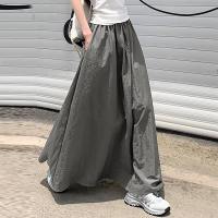 ZANZEA Falda Larga Para Mujer Verano 2024 Estilo Casual Con Bolsillos Ajustable En Cintura Maxi Skirt Oversize Streetwear - details 4