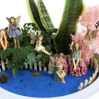Adornos de Jardín de hadas para exteriores, figuras de elfos, accesorios de Jardín Para Casa de muñeces, 6 piezas - details 1