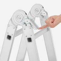 Escalera Extensible 3x4 peldaños, Multifuncional y Compacta, Ideal para Trabajos en Altura - details 1