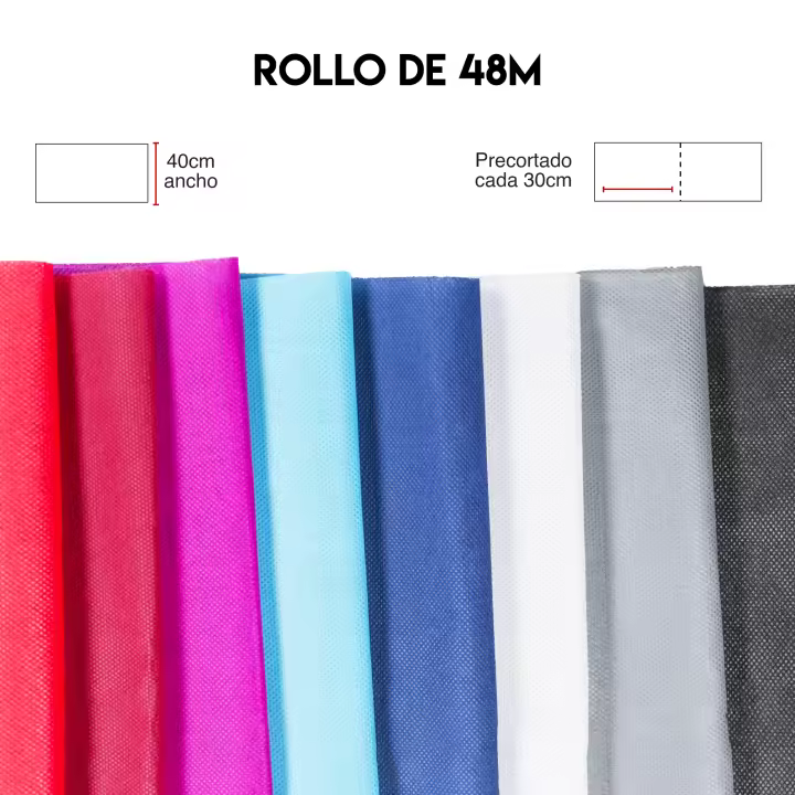 Camino de Mesa – Rollo Mantel Camino de Mesa Tejido No Tejido – Rollo de 0.40x48m – Decoracion de Mesa – Tela Decoración Bodas Bautizos Comuniones Cumpleaños – Tela Manualidades - 1