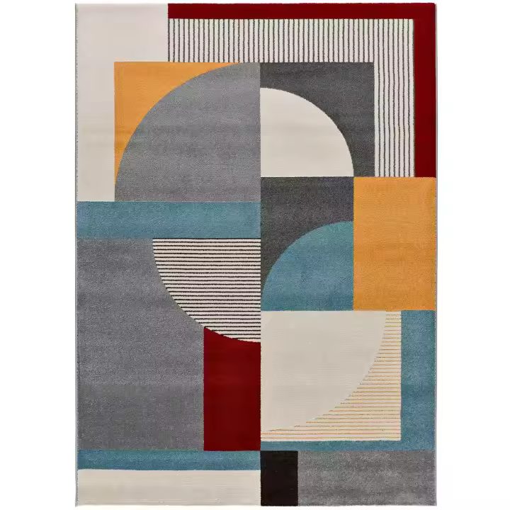 ATTICGO Alfombra de Interior Estilo Geométrico en Multicolor - Adra 12642 | 80X150 cm - 1