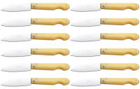 ARCOS Navaja Profesional - Navaja de Cocina (85 mm) - Acero Inoxidable Nitrum® - Mango de Polipropileno (Amarillo) - PACK 12 - details 0