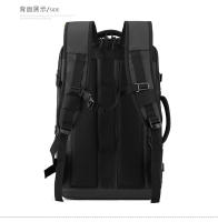 Mochila para exteriores tipo caja abierta, sencilla, transpirable, con doble hombro, gran capacidad, para hombre, con compartimento para zapatos independiente por USB. - details 32