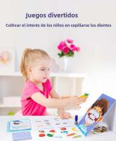 Juguetes Educativos Montessori Interacción Padre-Hijo Simulación De Cepillado De Dientes Para Niños Juego De Tablero De Motrices Finas Edad Infantil - details 1