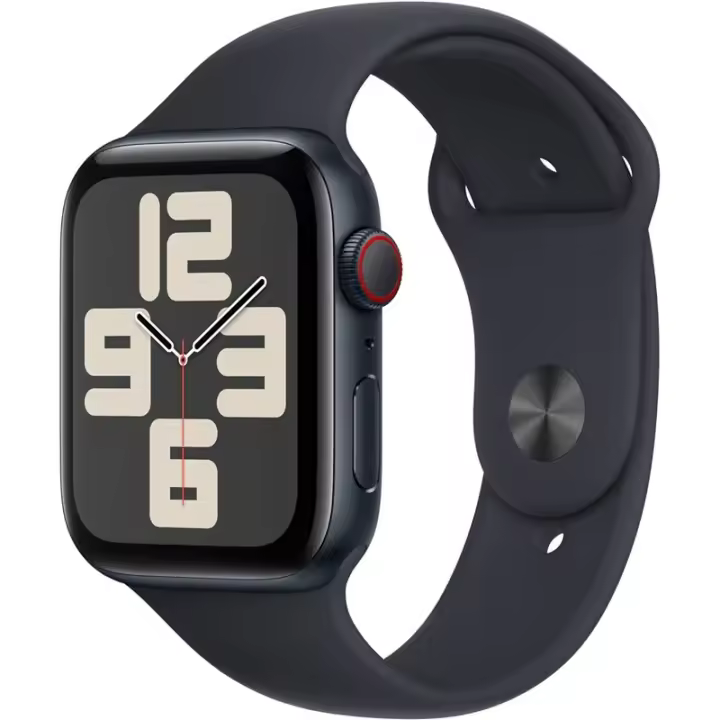 Apple Watch SE 2023 GPS Celular 44mm Ca Aluminio Medianoche Deportes Cinturón S/M - 1