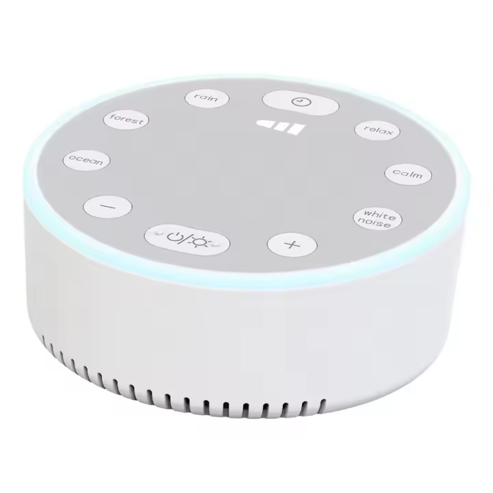 Máquina de Ruido Blanco Recargable con Luz Nocturna y Temporizador – 8 Sonidos Relajantes para Dormir Mejor Bebés, Niños y Adultos. Altavoz ruido blanco. Lukkalia - Kids and Us / LKKRB1 - 1