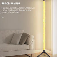Lámpara De Piso RGB Cambio De Color Y Dimmer Estilo Scandinavo Iluminación Ambiente Para Dormitorio Luz Suave Auto-contenida LED - details 6