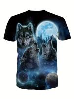 Camiseta De Hombre Con Patrón De Animal Guerra Estilo Casual De Verano Manga Corta Impresión Estadounidense Moda Personalizada - details 2