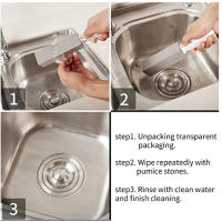 Cepillo De Limpieza Para Inodoro Manual Con Piedra Pumice Herramienta Para Eliminar Manchas Y Escamas En Baño Y Cocina Material PP Ecológico - details 2