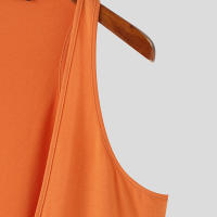 INCERUN Camiseta De Hombre Sin Mangas En Color Sólido Con Cuello En V Profundo Estilo Casual Verano Ropa Masculina Tallas S-5XL - details 11