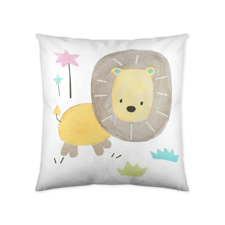 FUNDA DE COJIN VACIO INFANTIL 100% ALGODÓN BABY SAFARI ICE ICEHOME FABRICADO EN ESPAÑA - 1