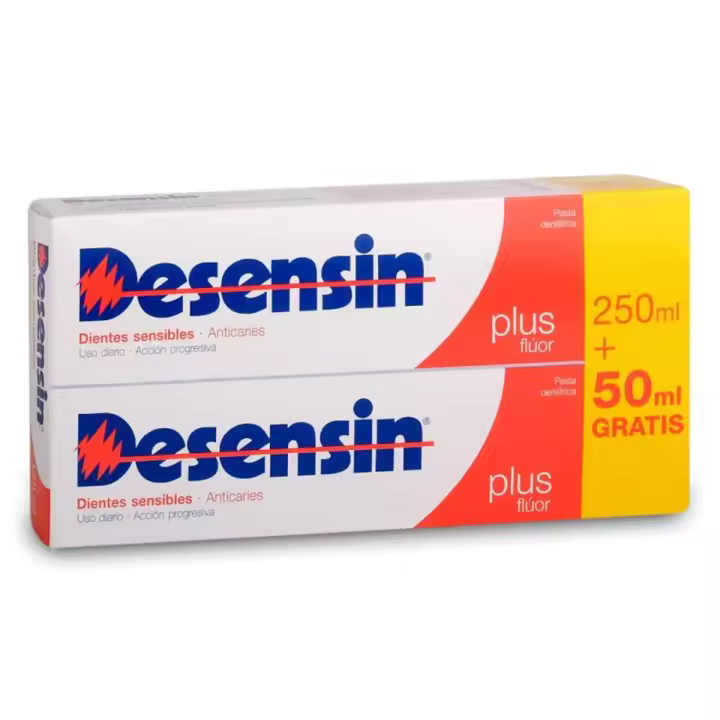Desensin Dentaid  Pasta dientes Duplo 2x150 ml - Pasta dientes Menta para Prevenir Caries, Protege el esmalte - 1