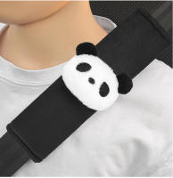 Almohadilla De Protección Para Cinturón De Seguridad De Coche En Peluche En Forma De Oso Panda Accesorio Interior Para Coche Decorativo Y Protección Antistrangulamiento - details 5