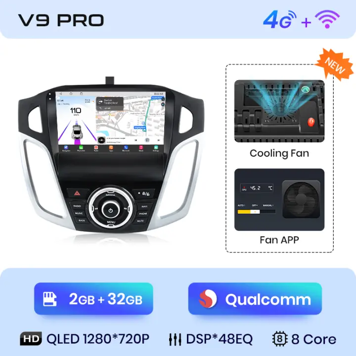 Junsun Android 13 Radio para Junsun Android 13 Radio para Ford Focus 3 2011 2012 2013 2014 2015 2016 2017 2018 2019 de Coche con Chip Qualcomm de 8 Núcle de Coche con Chip Qualcomm de 8 Núcleos CarPlay Inalámbrico Autorradio Estéreo Pantalla HD Multimedia - 1