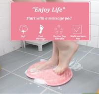 Pulgar De Silicona Reutilizable Para Limpieza De Pared Y Masaje En La Bañera Escobilla De Ducha Con Masajeador De Pies Mat De Masaje Para El Baño - details 2