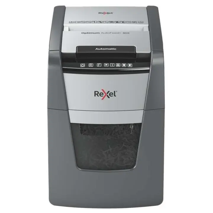 Rexel Optimum Autofeed 90x - Trituradora de Papel Automática - 1