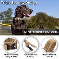 Correa Táctica Para Perros Con Portador Ajustable De Nylon Para AirTag Cierre Metálico Antipánico Accesorios Para Perros Seguros Y Duraderos - details 8