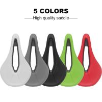 Sillín De Bicicleta MTB Carreras De Carretera Comp Triatlón Ancho Sillin PU Transpirable Suave Almohadilla De Asiento Para Hombres - details 0