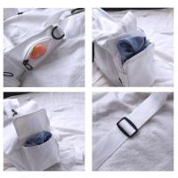 Bolso Bandolera Grande Capacidad De Almacenamiento Para Mujer Y Hombre Estilo Retro Japonés Azul Oscuro Con Diseño De Cruz - details 8