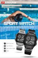 Reloj Deportivo Militar Para Hombre Acero Inoxidable 5BAR Impermeable Pantalla Digital Relogio Masculino Con Alarma Y Calendario - details 0