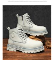 Botas De Moto Para Hombre Alta Corte Invierno Con Cierre De Cremallera Lateral Botas De Lluvia Calientes De Exterior Talla 46 - details 28