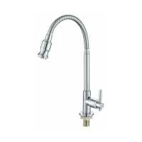 BIT Grifo de cocina al aire libre Giratorio de 360 ° Orificio único Grifo de cocina de agua fría de una manija Grifo de lavandería Grifo de agua fría de cocina individual Lavabo de verduras Fregadero vertical Bajo de cobre - details 0