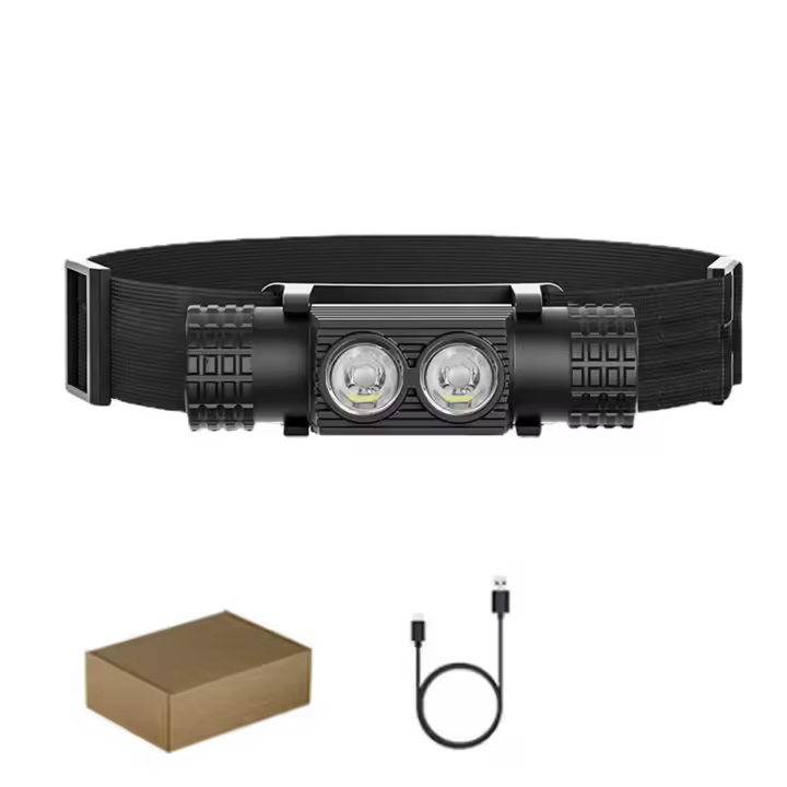 Linterna Frontal LED Mini Tipo-C 1000lm Alta Potencia Recargable 18650 Impermeable Para Camping Caza Torcha Frontal - 1
