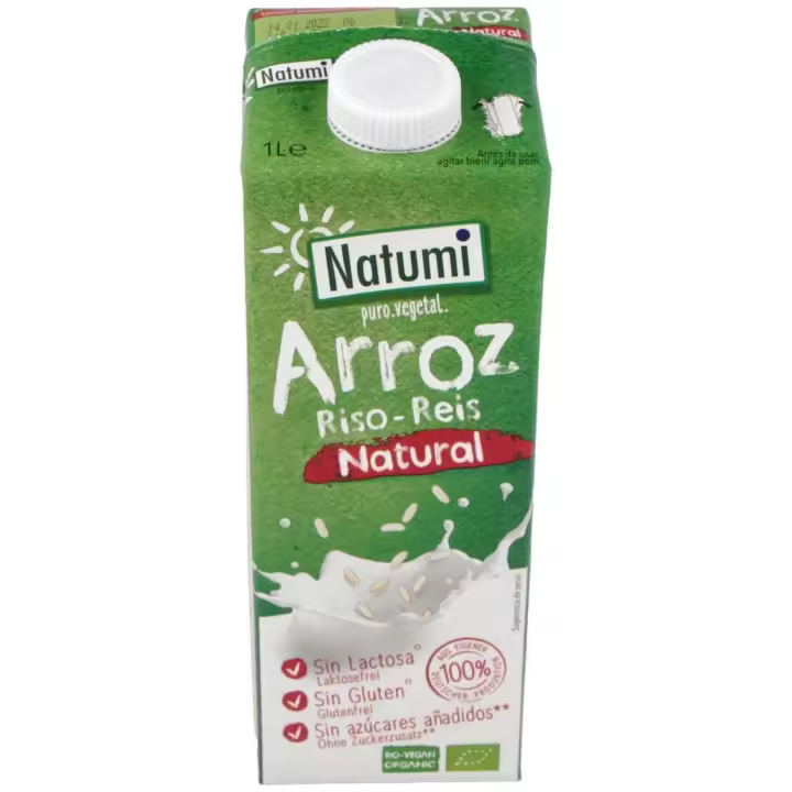 Bebida Vegetal De Arroz 1Lt 6Uds. Bio Sg Vegan S/A - 1
