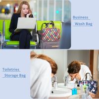 Neceser grande para maquillaje, neceser de viaje, neceser portáril E impermeable, estuche de baño para Mujeres y niños (Oso de color) - details 3