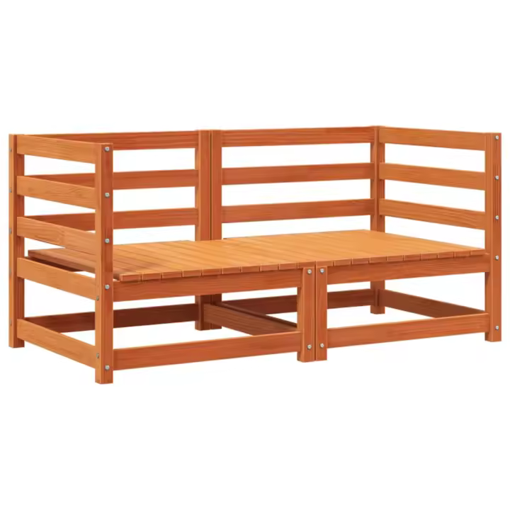 vidaXL Sofás esquineros jardín 2 uds madera pino impregnada 70x70x67cm Pino natural, Marrón pino, Douglas natural Conjunto Terraza Muebles Jardín Exterior Juego de Muebles de jardín Mueble Jardín Exterior Muebles de Salon Exterior - 1