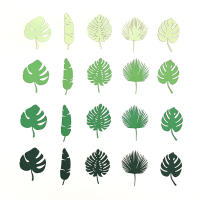 100pcs/pack Hojas De Tortuga Verdes Tropicales Para Decoración De Mesa Y Bodas Proporciones De Papel Sin Químicos Peligrosos - details 2