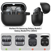 Funda De Silicona Suave Para Samsung Galaxy Buds 3/3Pro Con Lápiz De Limpieza Resistentes Al Choque Y Polvo Con Llavero - details 2