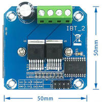 Módulo De Controlador De Motor Para Coche Inteligente De Alta Potencia BTS7960 43A Con Limitación De Corriente Y Enfriamiento Semiconductores - details 2