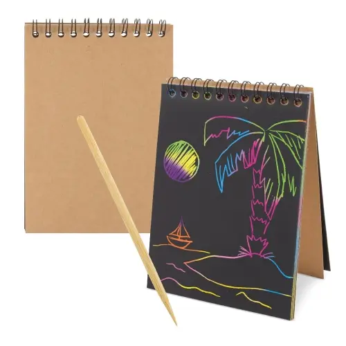 Disok Lote de 10 a 50 Libretas Mágicas de Colores para Escribir y Rascar - 1