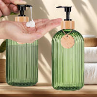 Botella De Ducha Verde Recargable Para Jabón Champú Condicionador Y Bodywash Etiqueta Vacía Decoración Para Casa Y Apartamento Capacidad 500ml/16.9oz - details 3
