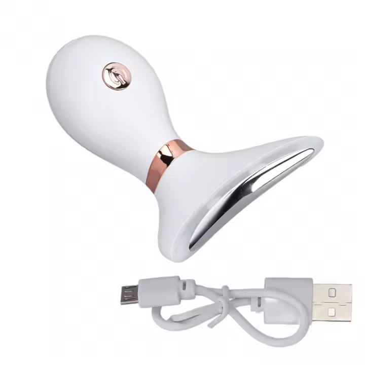Máquina De Eliminación De Arrugas Del Cuello Y Rostro Masajeador Vibratorio De Vuelta Con 3 Colores De Luz Rejuvenecimiento De La Piel Dispositivo De Belleza USB Recargable - 1
