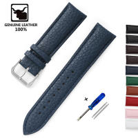 Correa De Reloj De Cuero Suave Con Patrón De Litchi Reemplazo De Pulsera 14mm 16mm 18mm 20mm 22mm Para Mujer Y Hombre - details 3