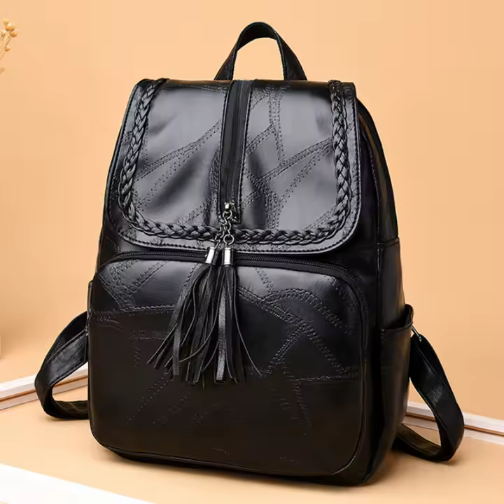 Mochila De Viaje Impermeable Para Mujer Mochila Escolar Clásica Multifuncional Con Manijas Suaves Y Cierre De Cremallera - 1